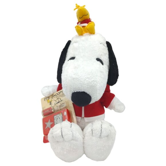 Macy's Snoopy & Woodstock Plush w/ FM Radio Scanner in Hoodies 21 inch 2006 - Picture 1 of 16